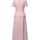 Abiti PINK LACE CREPE MIDI DRESS SS26 020M P P SELF-PORTRAIT