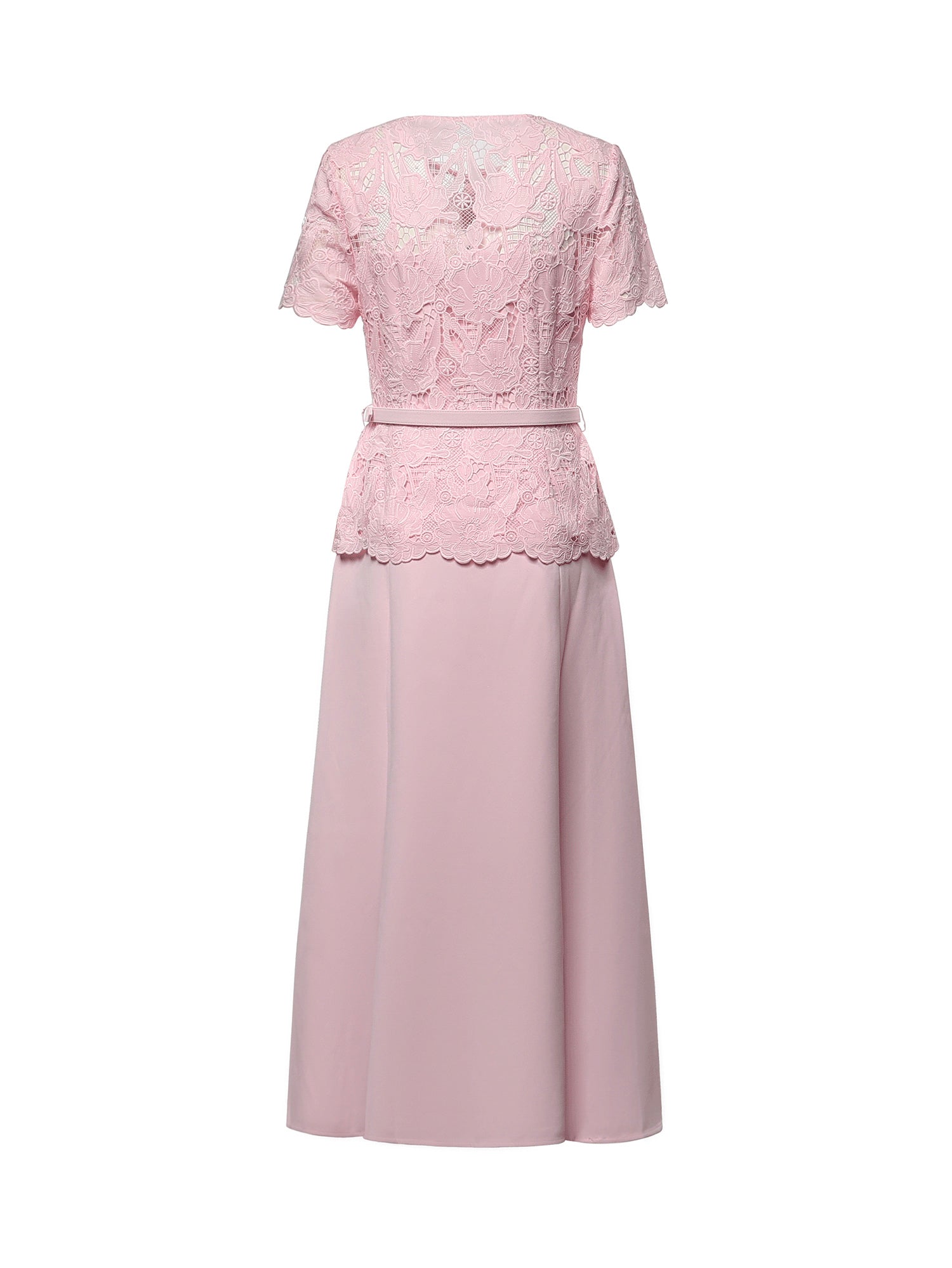 Abiti PINK LACE CREPE MIDI DRESS SS26 020M P P SELF-PORTRAIT