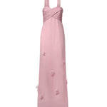 Abiti PINK GEORGETTE SCARF MAXI DRESS SS26 258X P P SELF-PORTRAIT