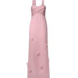 Abiti PINK GEORGETTE SCARF MAXI DRESS SS26 258X P P SELF-PORTRAIT