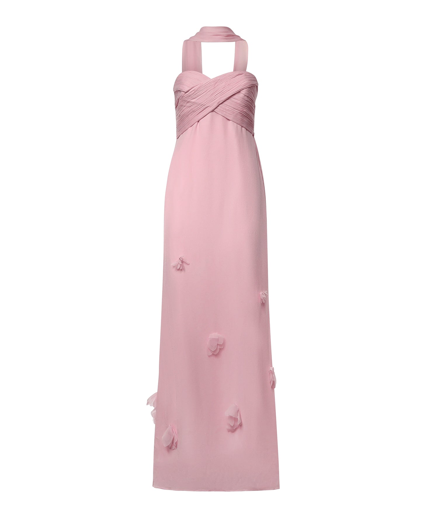 Abiti PINK GEORGETTE SCARF MAXI DRESS SS26 258X P P SELF-PORTRAIT