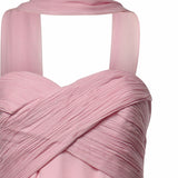Abiti PINK GEORGETTE SCARF MAXI DRESS SS26 258X P P SELF-PORTRAIT