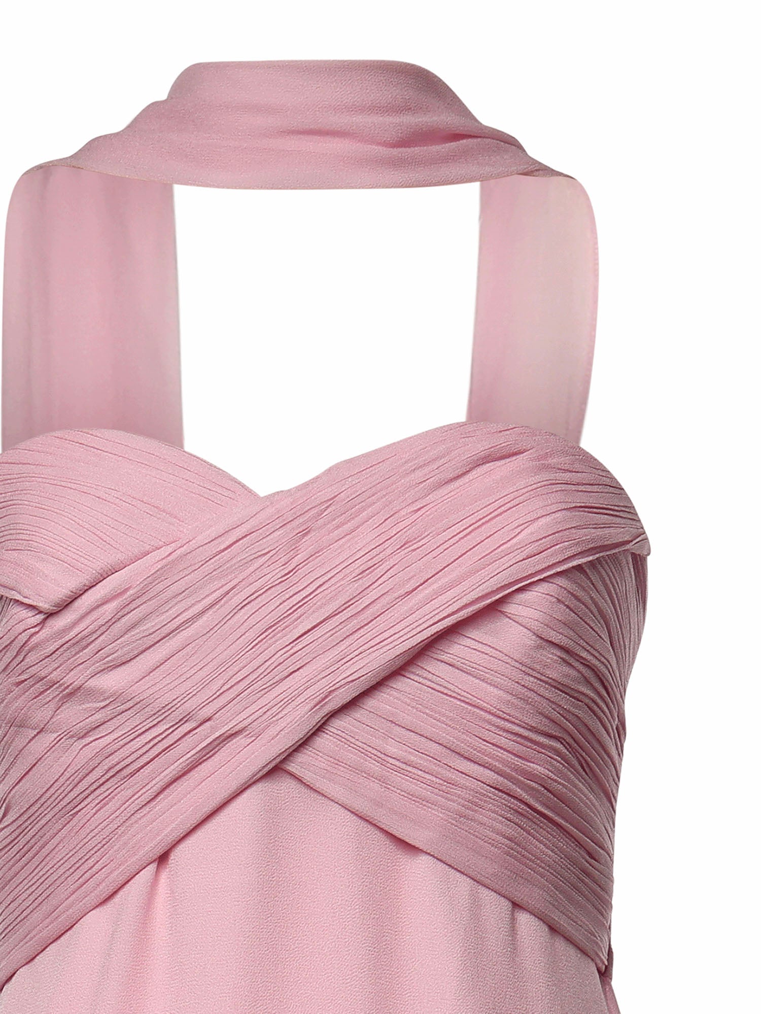 Abiti PINK GEORGETTE SCARF MAXI DRESS SS26 258X P P SELF-PORTRAIT