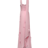 Abiti PINK GEORGETTE SCARF MAXI DRESS SS26 258X P P SELF-PORTRAIT