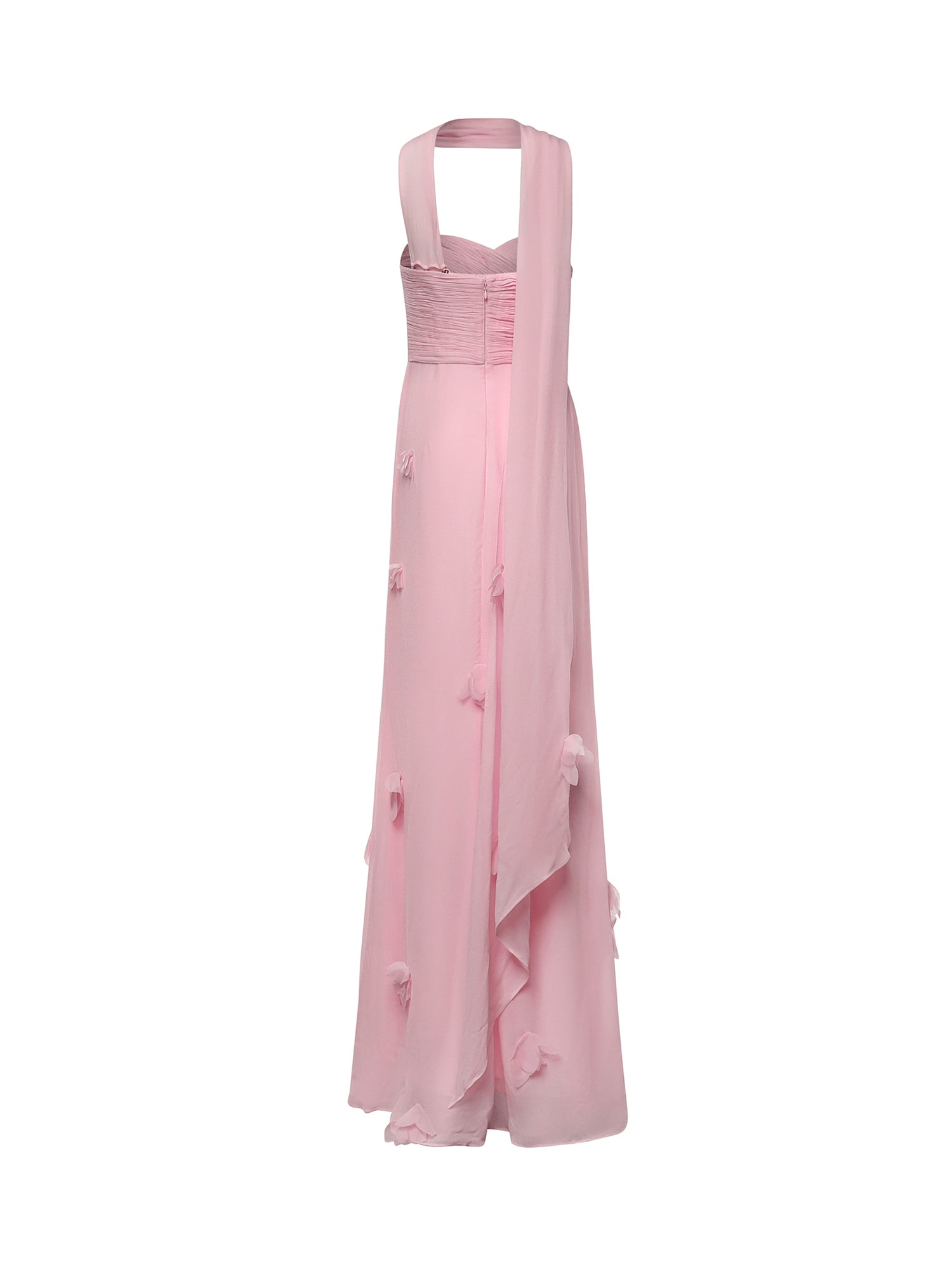 Abiti PINK GEORGETTE SCARF MAXI DRESS SS26 258X P P SELF-PORTRAIT