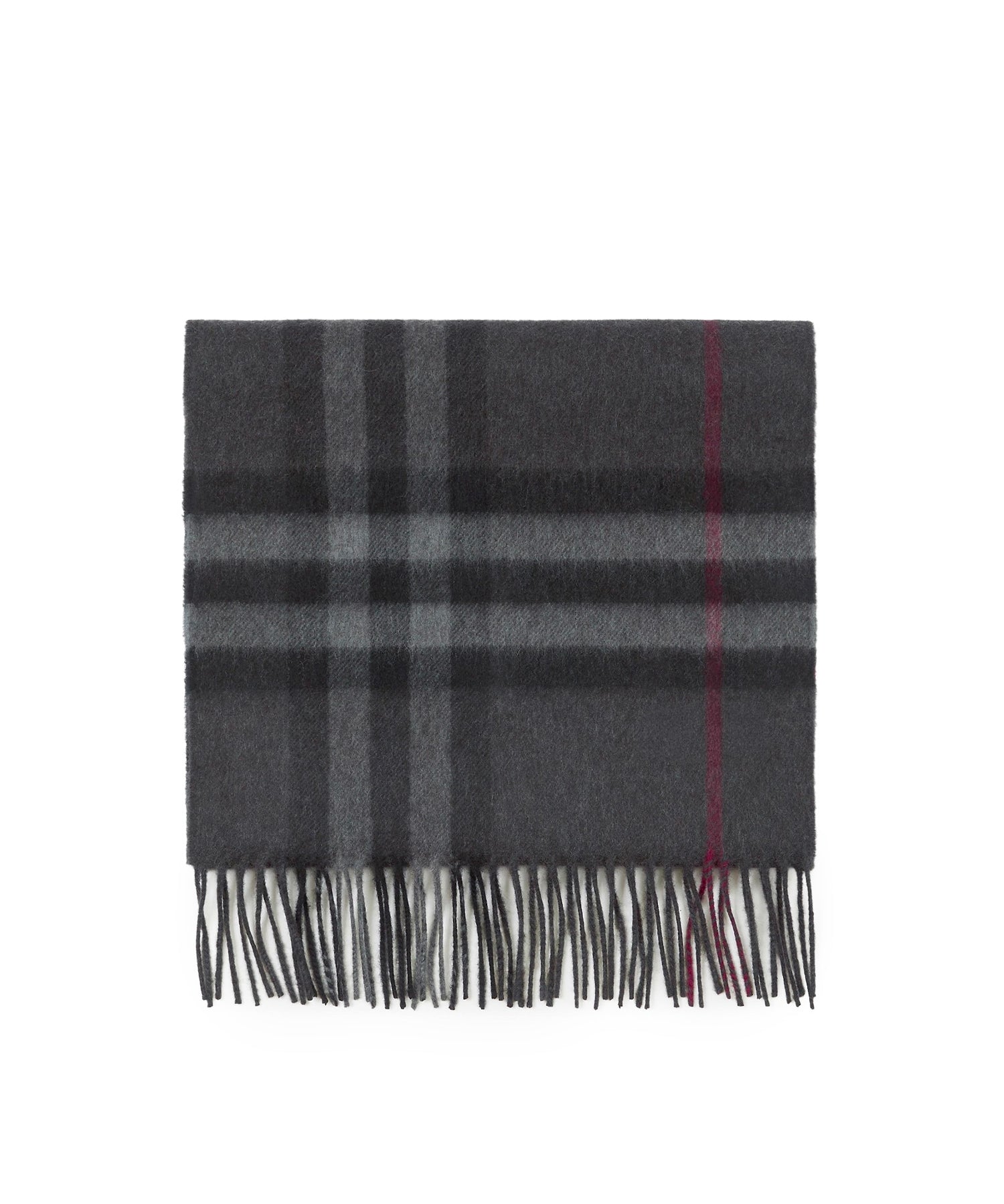 Sciarpe CASHMERE SCARVES CHARCOAL GREY 8077880 A1208 A1208 BURBERRY