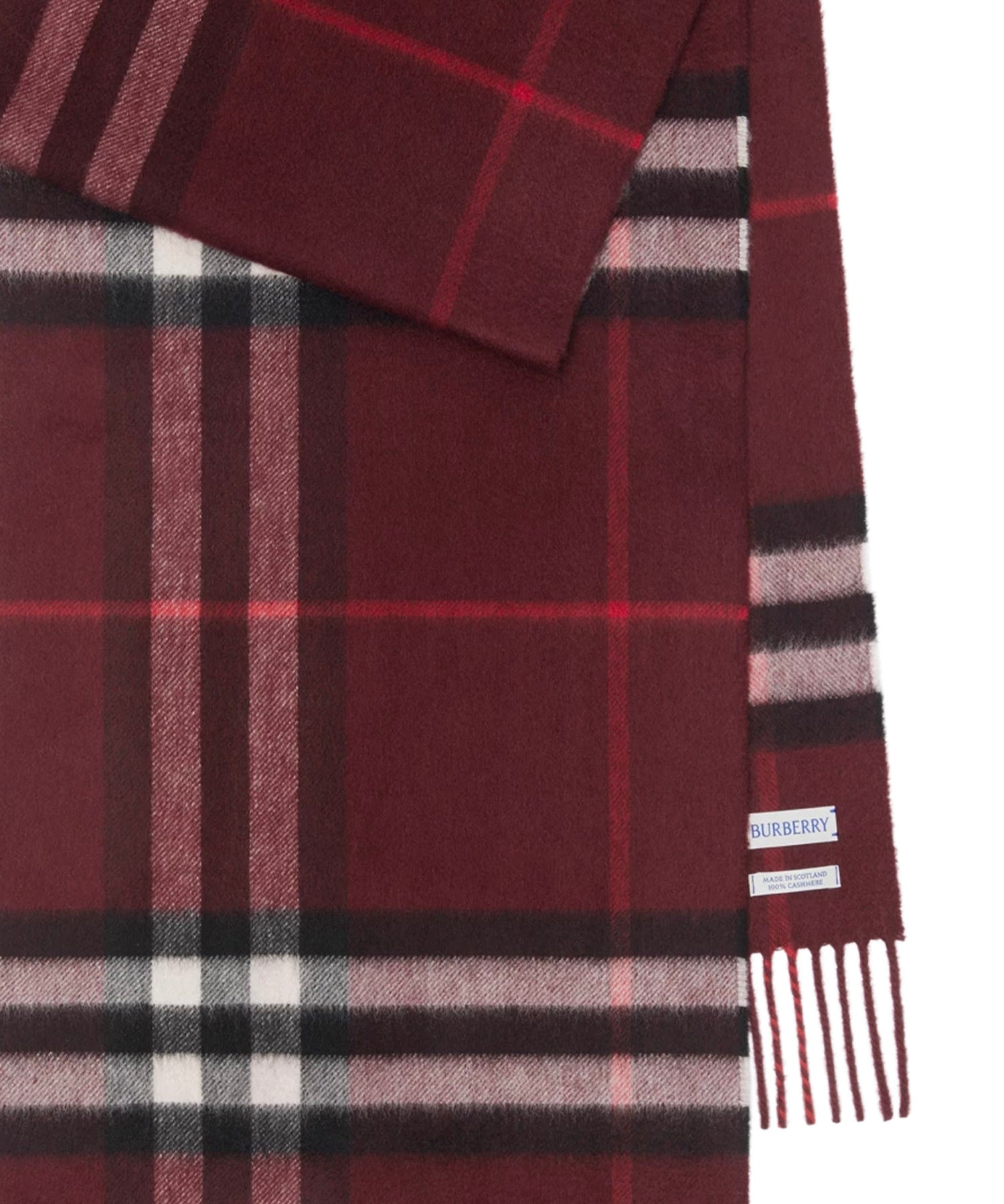 Sciarpe CASHMERE SCARVES OXBLOOD RED 8112639 A1308 A1308 BURBERRY
