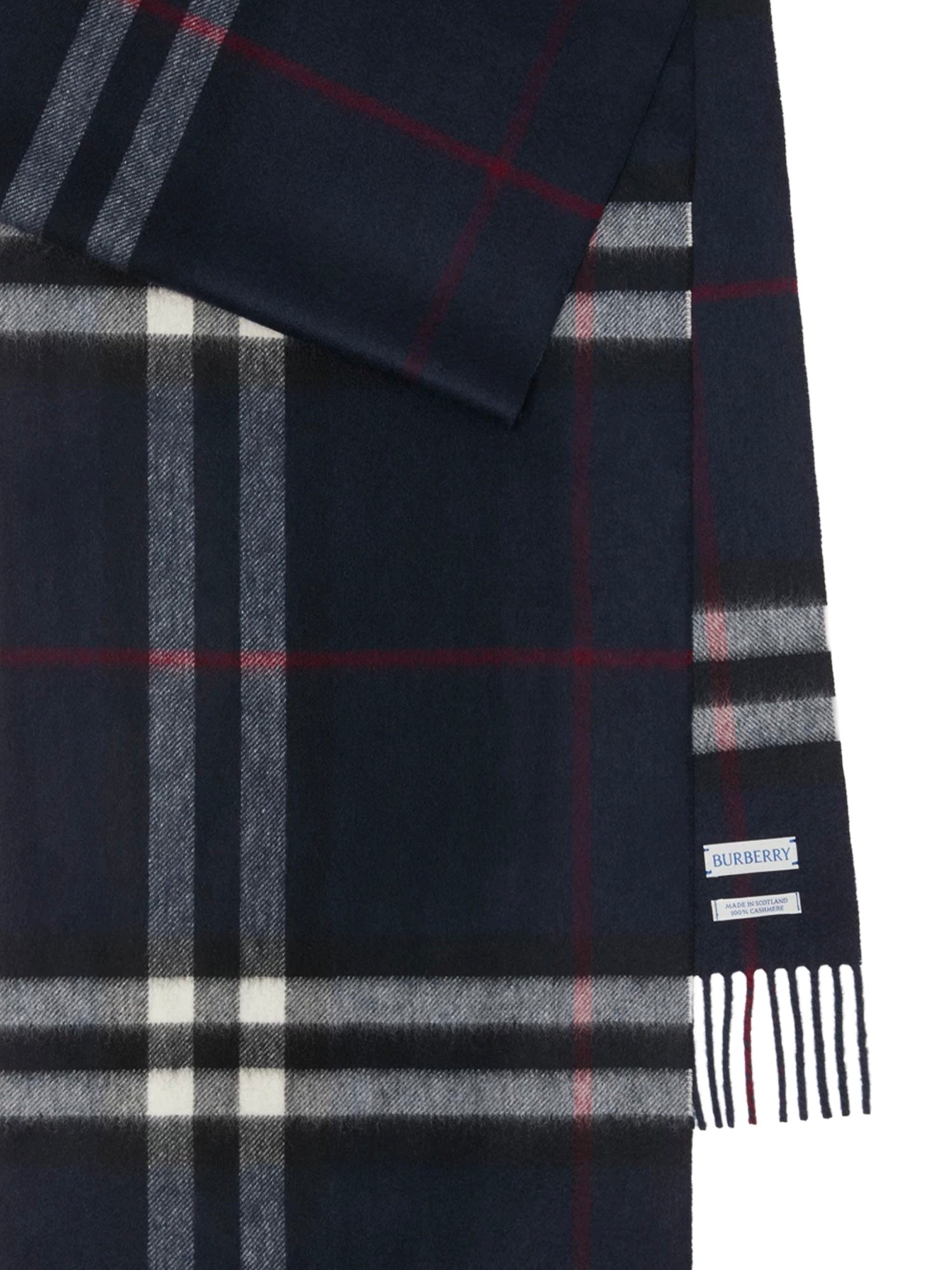 Sciarpe CASHMERE SCARVES INK BLUE 8112641 A1249 A1249 BURBERRY
