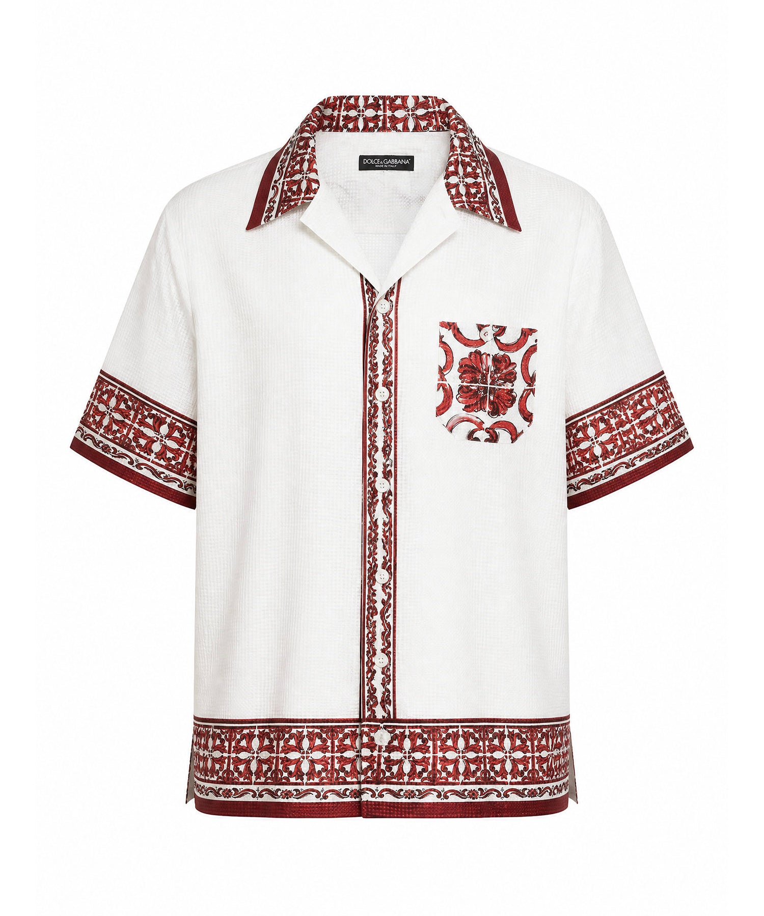 Camicie SHIRT MAIOLICA 5L RUBINO G5JH9T HI135 IP5DQ IP5DQ DOLCE & GABBANA