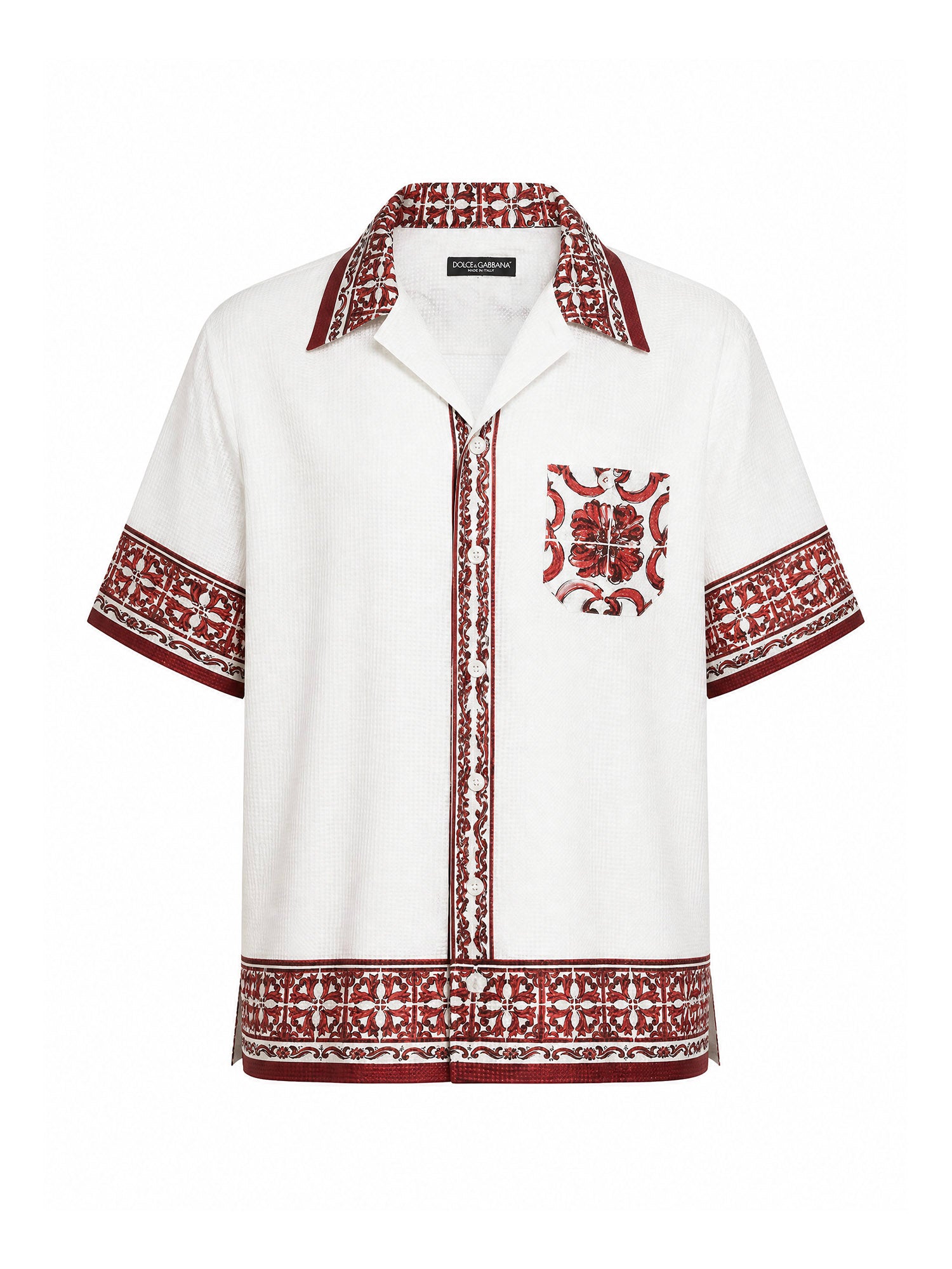 Camicie SHIRT MAIOLICA 5L RUBINO G5JH9T HI135 IP5DQ IP5DQ DOLCE & GABBANA
