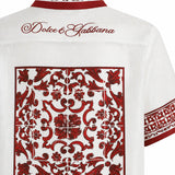 Camicie SHIRT MAIOLICA 5L RUBINO G5JH9T HI135 IP5DQ IP5DQ DOLCE & GABBANA
