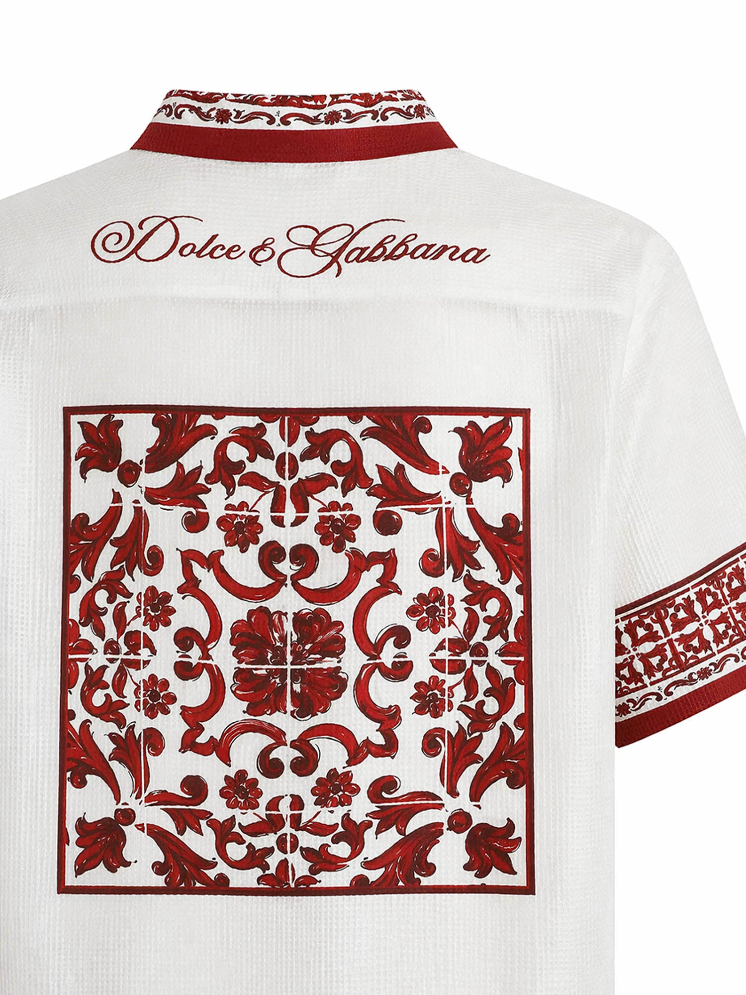 Camicie SHIRT MAIOLICA 5L RUBINO G5JH9T HI135 IP5DQ IP5DQ DOLCE & GABBANA