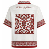 Camicie SHIRT MAIOLICA 5L RUBINO G5JH9T HI135 IP5DQ IP5DQ DOLCE & GABBANA