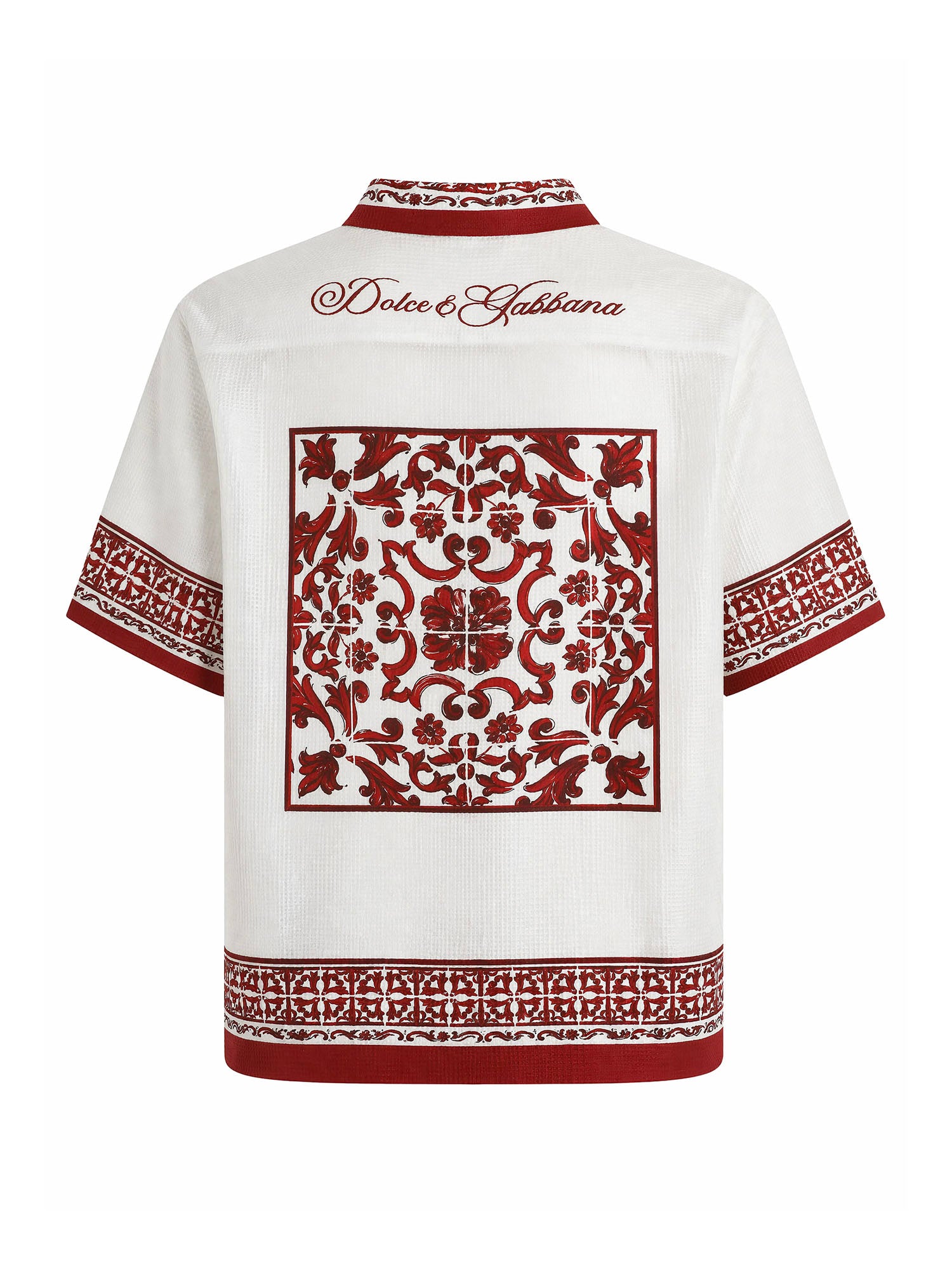 Camicie SHIRT MAIOLICA 5L RUBINO G5JH9T HI135 IP5DQ IP5DQ DOLCE & GABBANA
