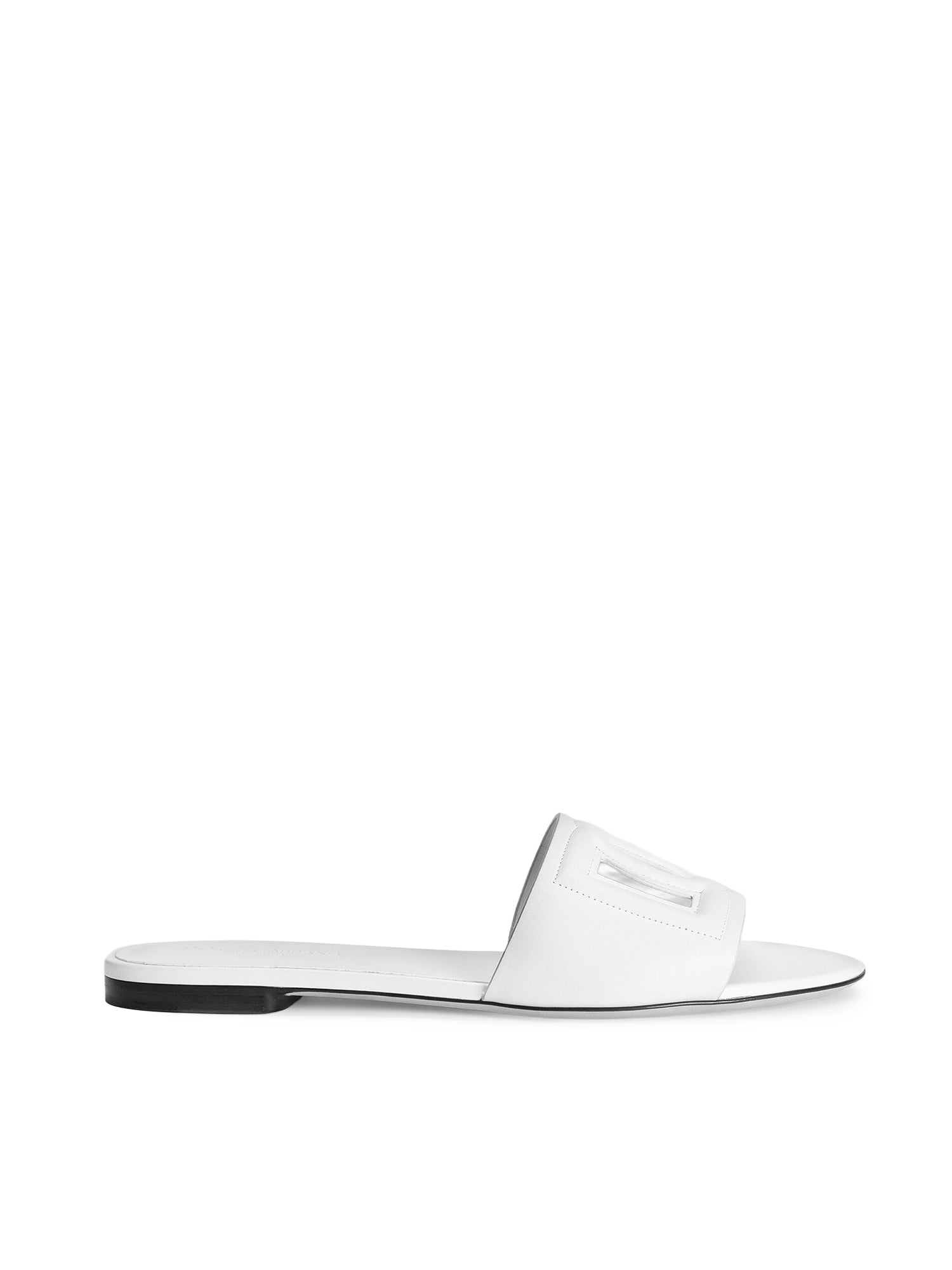Sandali FLAT SLIDES BIANCO CQ0436 AY329 80001 80001 DOLCE & GABBANA