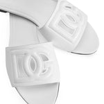 Sandali FLAT SLIDES BIANCO CQ0436 AY329 80001 80001 DOLCE & GABBANA