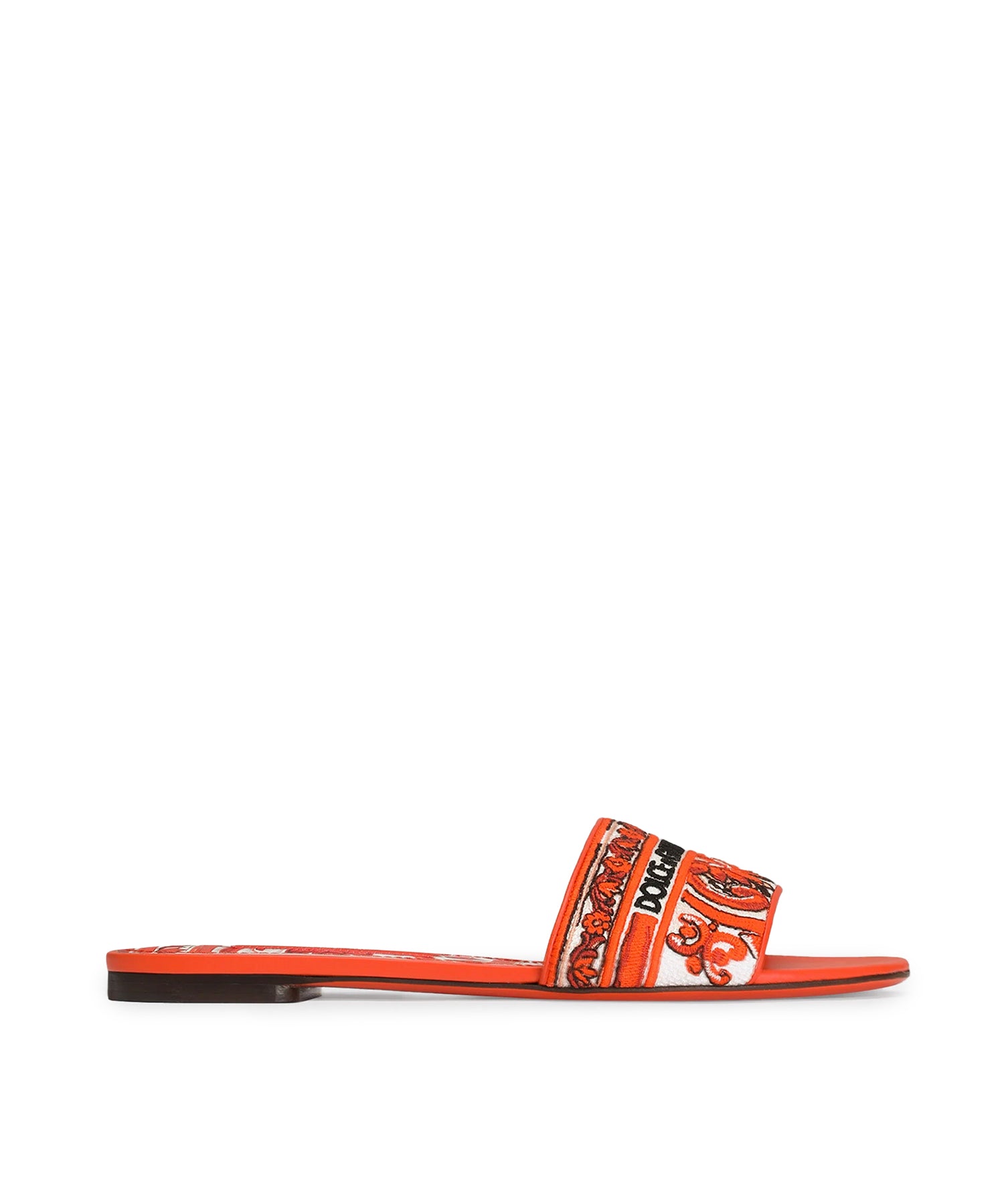 Sandali FLAT SLIDES MULTICOLOR/ORANGE CQ0571 AV804 8W801 8W801 DOLCE & GABBANA