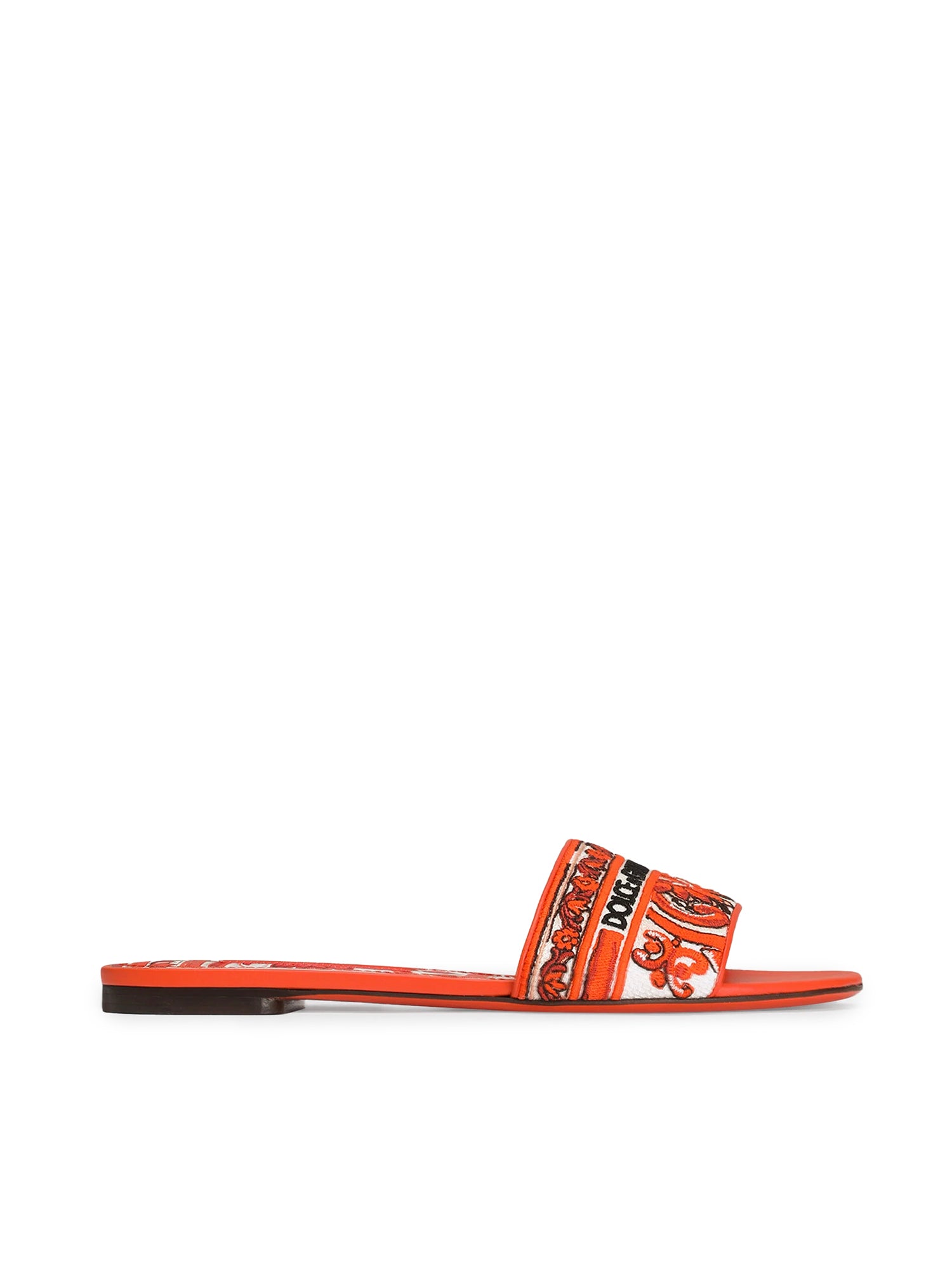 Sandali FLAT SLIDES MULTICOLOR/ORANGE CQ0571 AV804 8W801 8W801 DOLCE & GABBANA