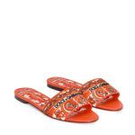 Sandali FLAT SLIDES MULTICOLOR/ORANGE CQ0571 AV804 8W801 8W801 DOLCE & GABBANA