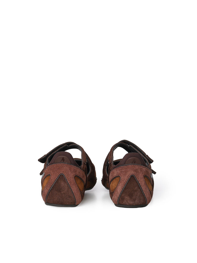 Ballerine 'FLOOR01' BALLERINA FLAT BROWN SHADES 261WSH00871 LBT040AA 773 773 THE Attico