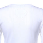 Top  COMPACT POINTELLE RIB JERSEY LS BUTTON TOP BRIGHT WHITE A1040448 151 151 GANNI