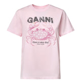 T-shirt BASIC COTTON JERSEY T-SHIRT CHALK PINK A1050197 868 868 GANNI