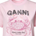 T-shirt BASIC COTTON JERSEY T-SHIRT CHALK PINK A1050197 868 868 GANNI