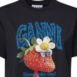 T-shirt BASIC COTTON JERSEY STRAWBERRY PHANTOM A1050257 252 252 GANNI