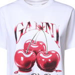T-shirt BASIC JERSEY CHERRY RELAXED T-SHIRT BRIGHT WHITE T4004 151 151 GANNI