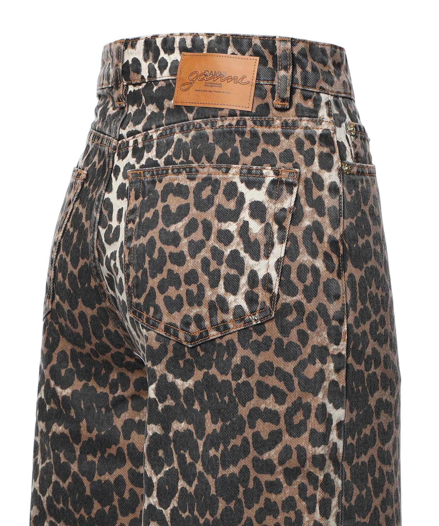 Jeans ESSENTIALS PRINT DENIM LARI ALMOND MILK A1100087 859 859 GANNI