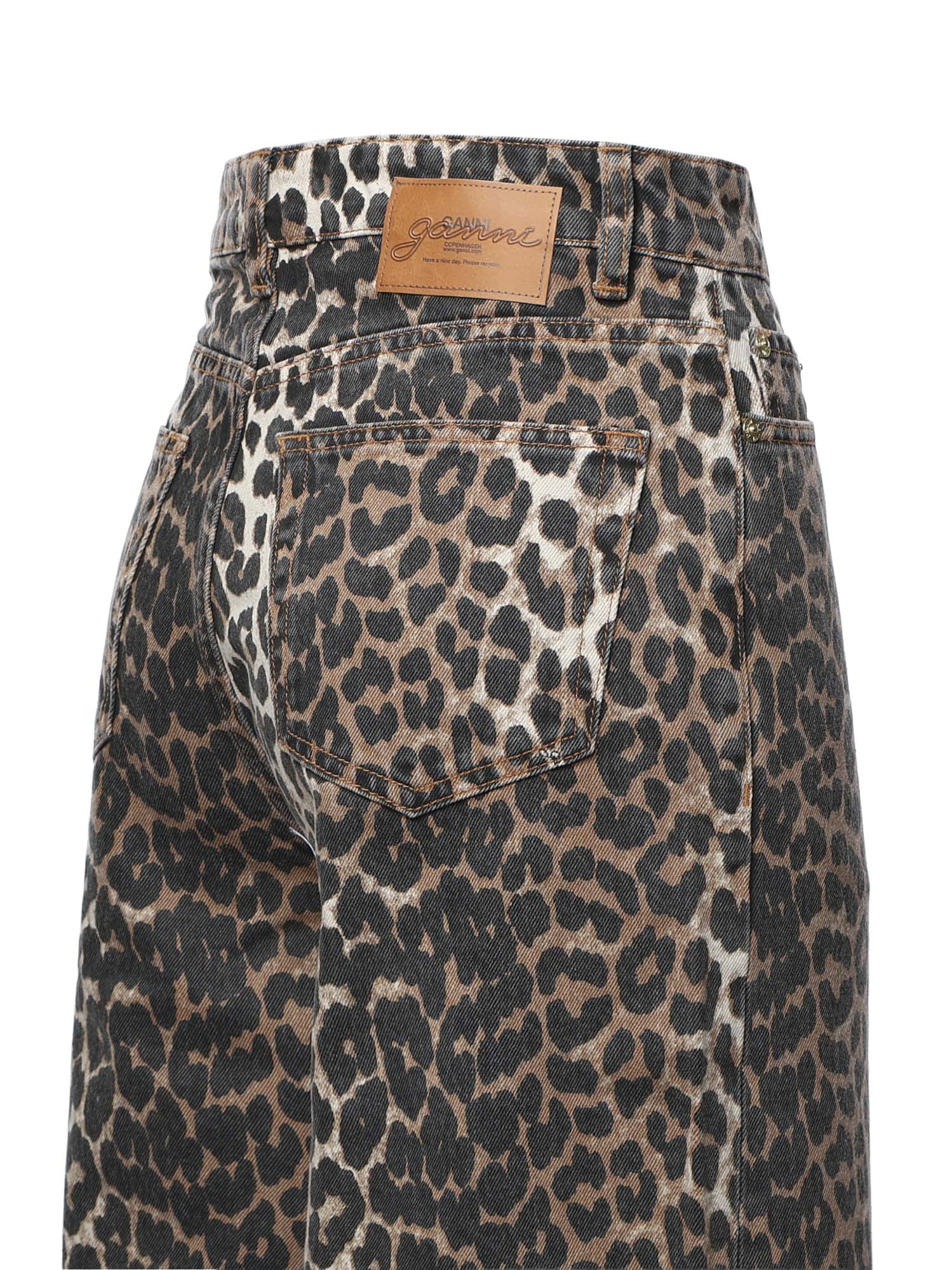 Jeans ESSENTIALS PRINT DENIM LARI ALMOND MILK A1100087 859 859 GANNI