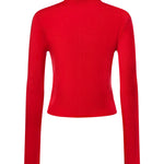 Cardigan MINI RIBBED MERINO CARDIGAN GOJI BERRY A1160012 06P 06P GANNI