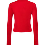Cardigan MINI RIBBED MERINO CARDIGAN GOJI BERRY A1160012 06P 06P GANNI