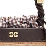 Borse BOU BUCKET RAPHIA SEAL BROWN C2080022 901 901 GANNI