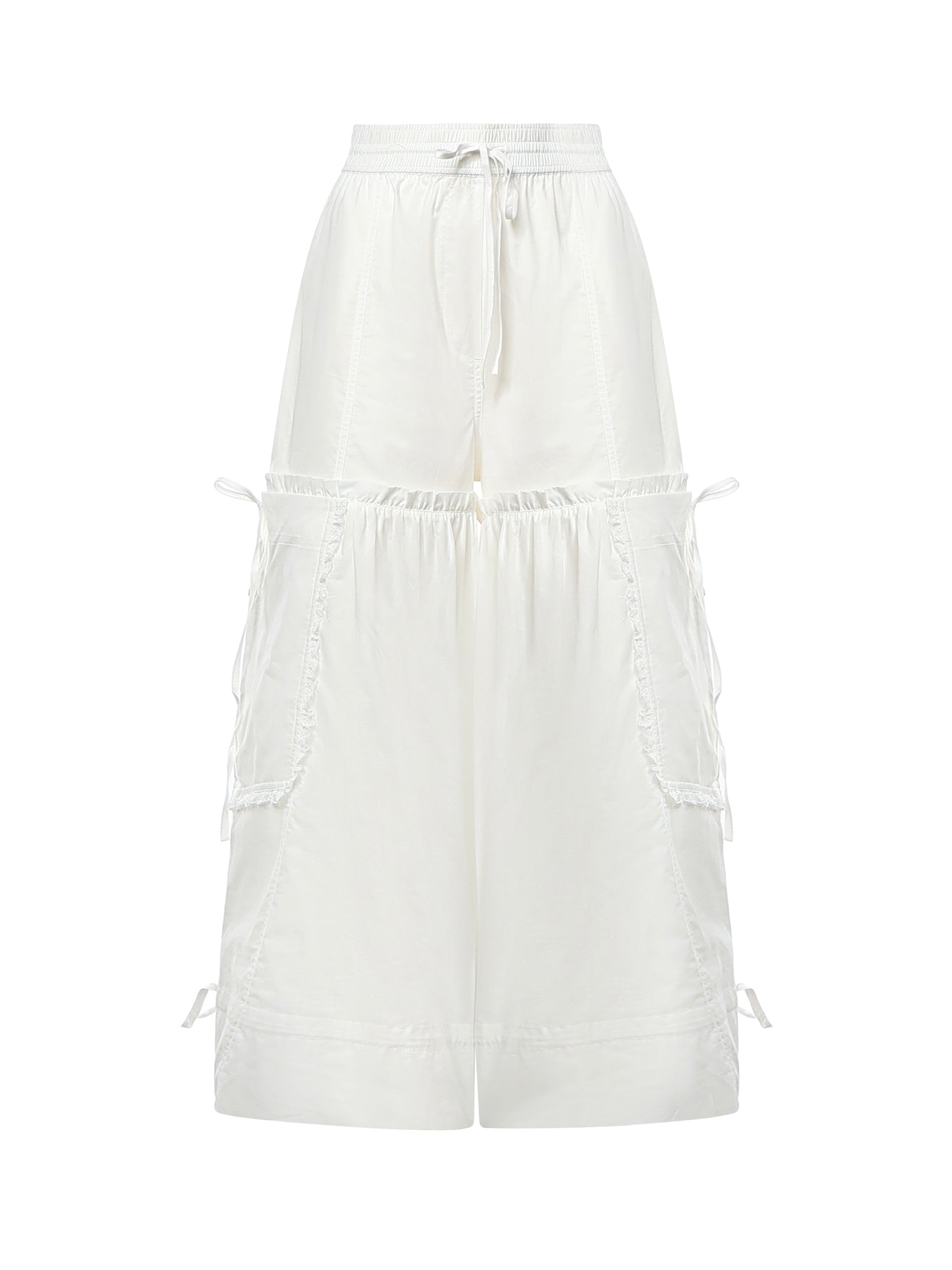 Pantaloni COTTON VOILE BALLOON PANTS BRIGHT WHITE A1080159 151 151 GANNI