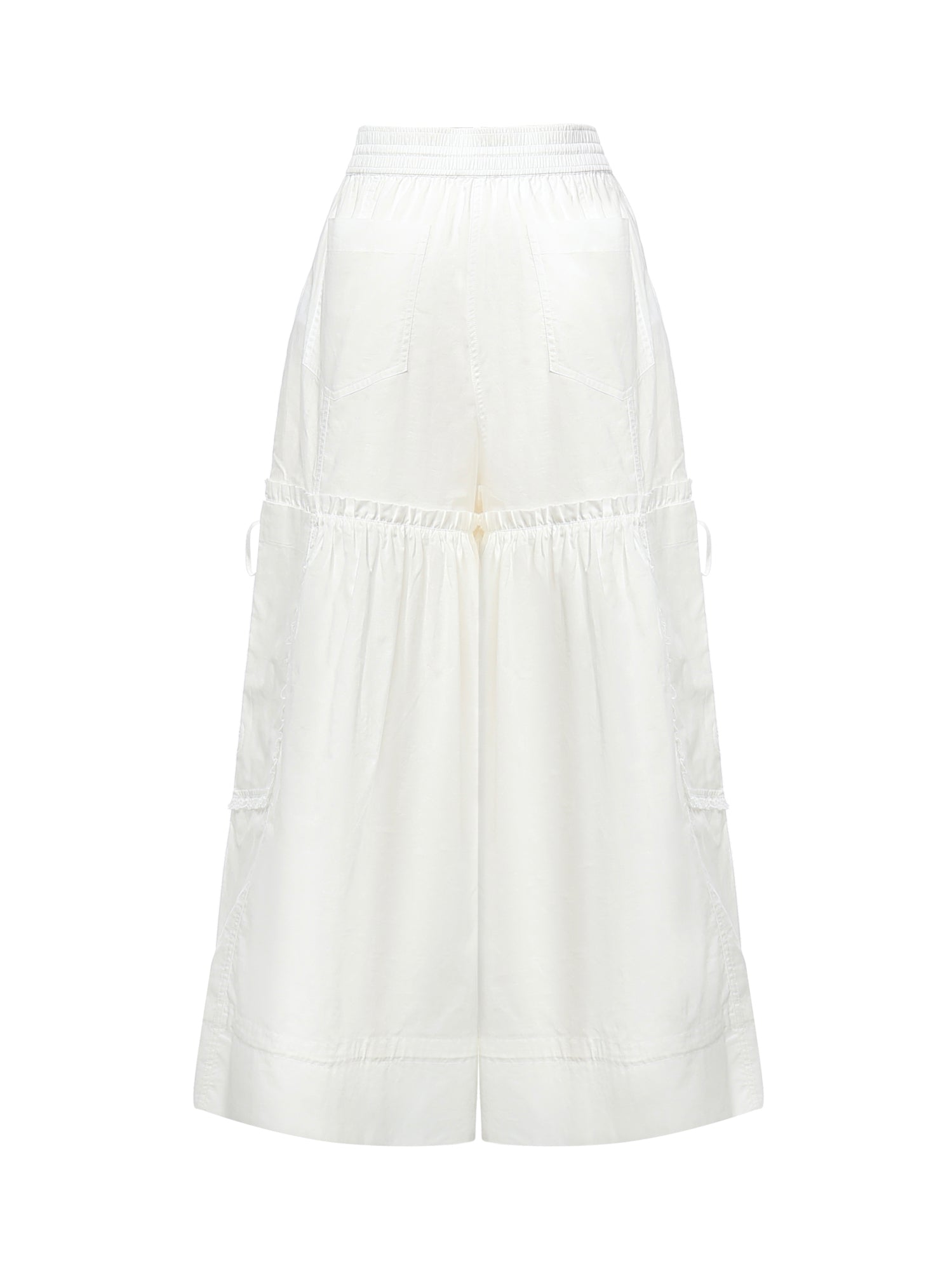 Pantaloni COTTON VOILE BALLOON PANTS BRIGHT WHITE A1080159 151 151 GANNI
