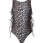 Costumi Da Bagno PRINTED SWIMSUIT W TIE STRINGS ALMOND MILK A3020022 859 859 GANNI