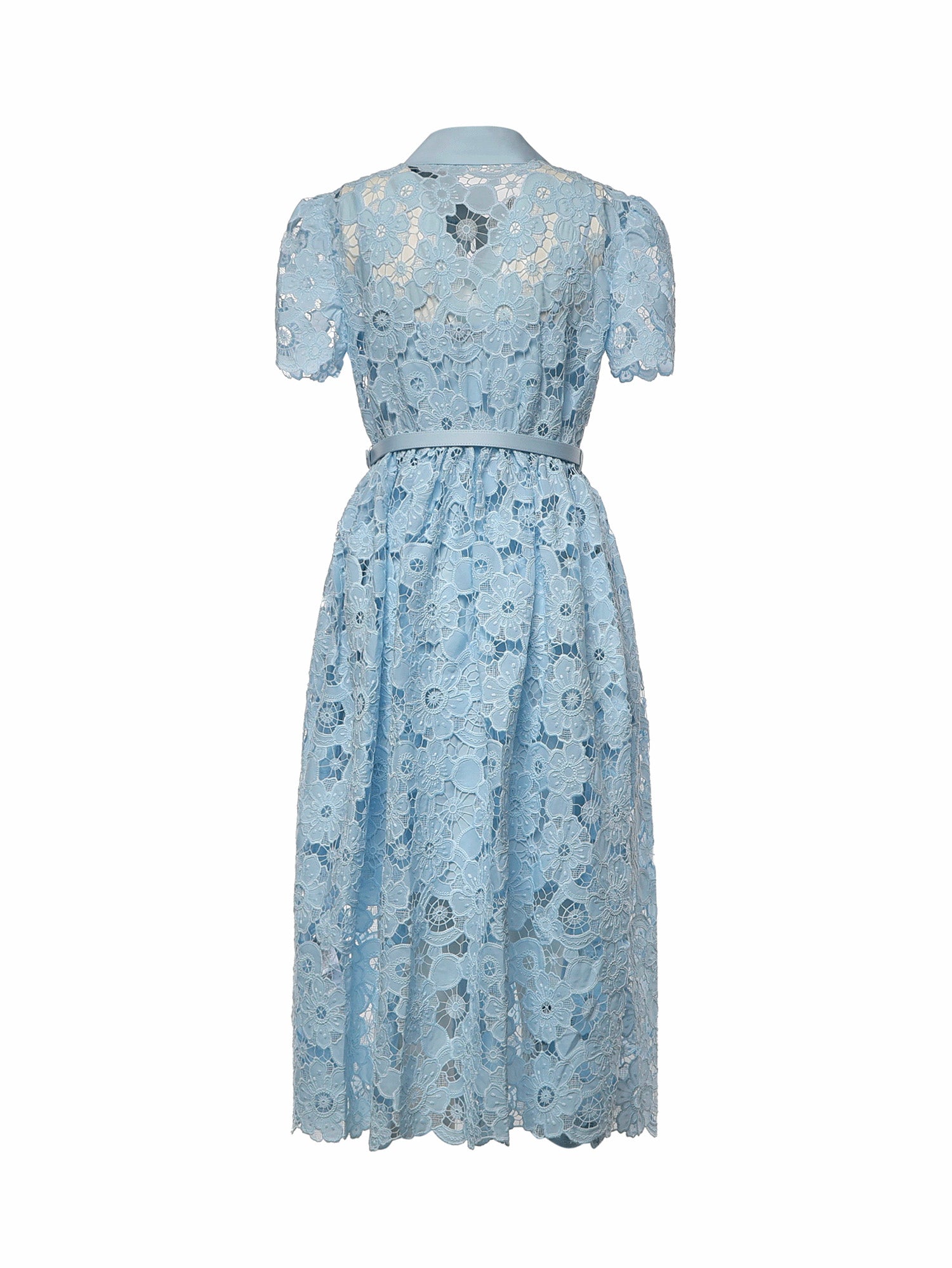 Abiti BLUE LACE TIE NECK MINI DRESS PF26 111M BL BLUE SELF-PORTRAIT