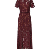 Abiti BURGUNDY LACE MIDI DRESS PF26 107M BU BURBERRY SELF-PORTRAIT