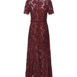 Abiti BURGUNDY LACE MIDI DRESS PF26 107M BU BURBERRY SELF-PORTRAIT