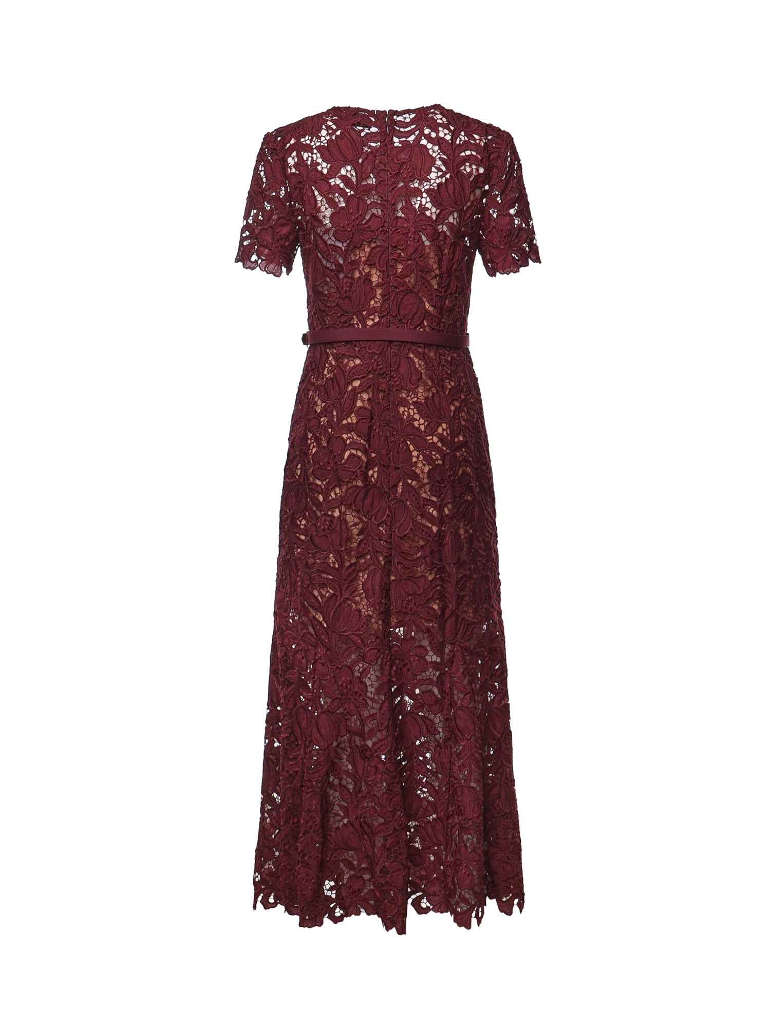Abiti BURGUNDY LACE MIDI DRESS PF26 107M BU BURBERRY SELF-PORTRAIT