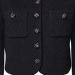 Giubbini  BLACK BUTTON DOWN JKT PF26 006J B BLACK SELF-PORTRAIT