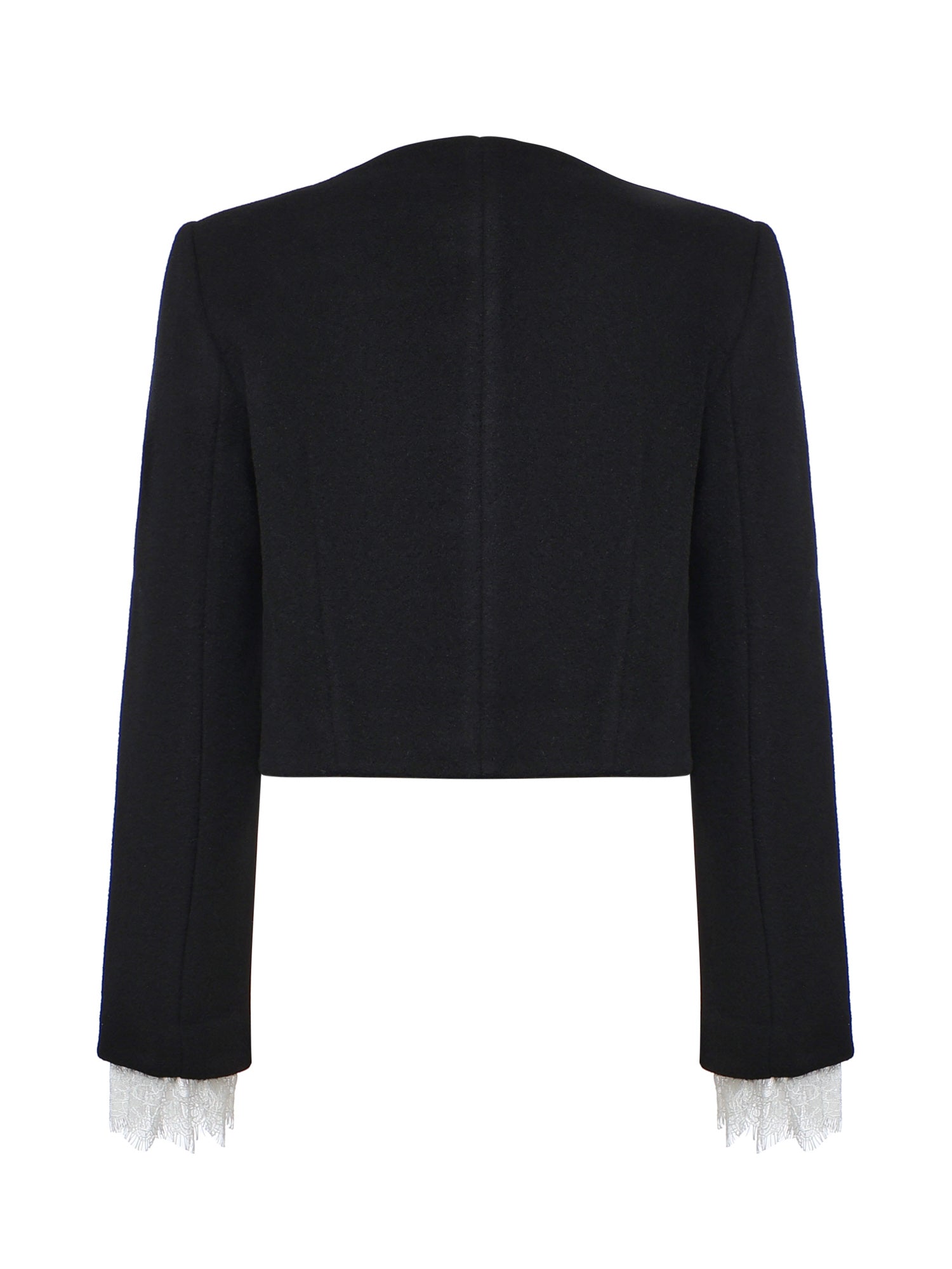 Giubbini  BLACK BUTTON DOWN JKT PF26 006J B BLACK SELF-PORTRAIT