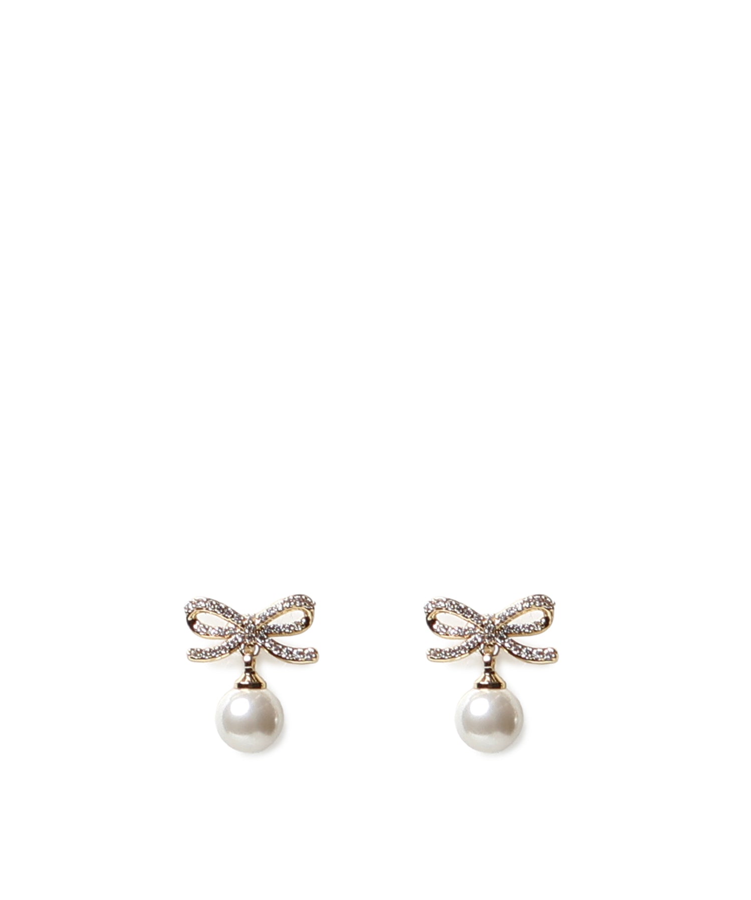 Orecchini GOLD BOW PEARL EARRINGS PF26 600E GD GOLD SELF-PORTRAIT