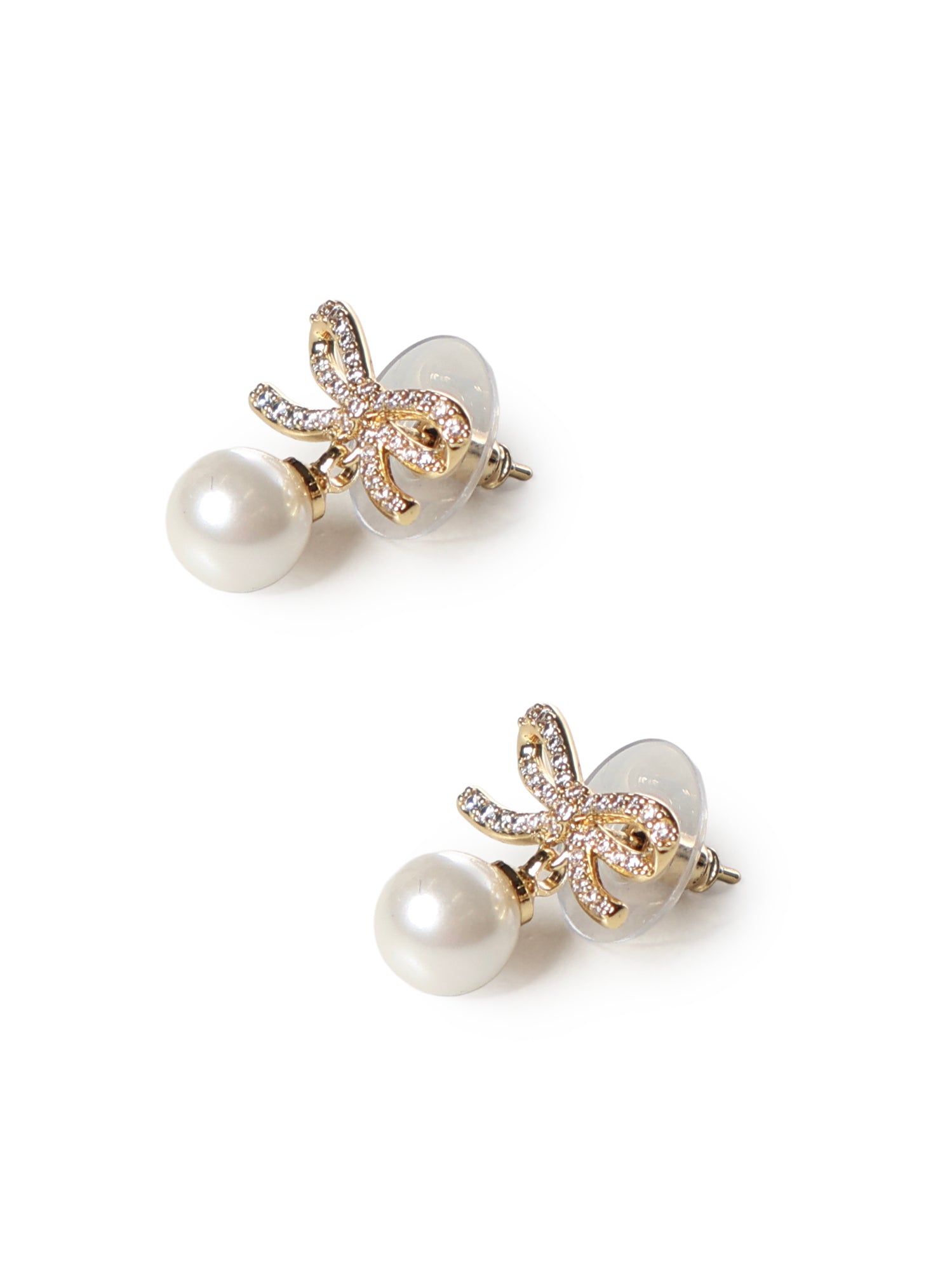 Orecchini GOLD BOW PEARL EARRINGS PF26 600E GD GOLD SELF-PORTRAIT