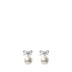Orecchini BOW PEARL BACK EARRINGS PF26 604E SL CRYSTAL SELF-PORTRAIT