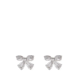 Orecchini CRYSTAL BOW EARRINGS PF26 617E SL SILVER SELF-PORTRAIT
