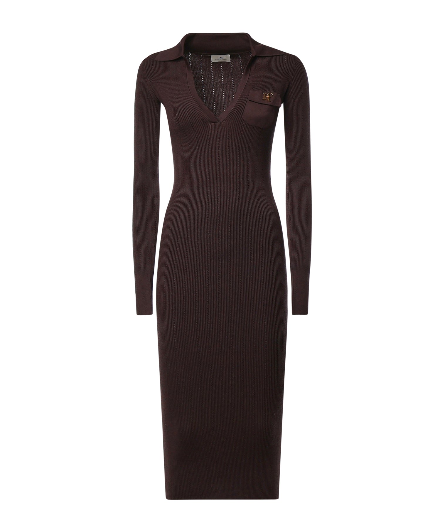 Abito ABITO DI MAGLIA DARK CHOCOLATE AM08B66E2 EV9 EV9 ELISABETTA FRANCHI