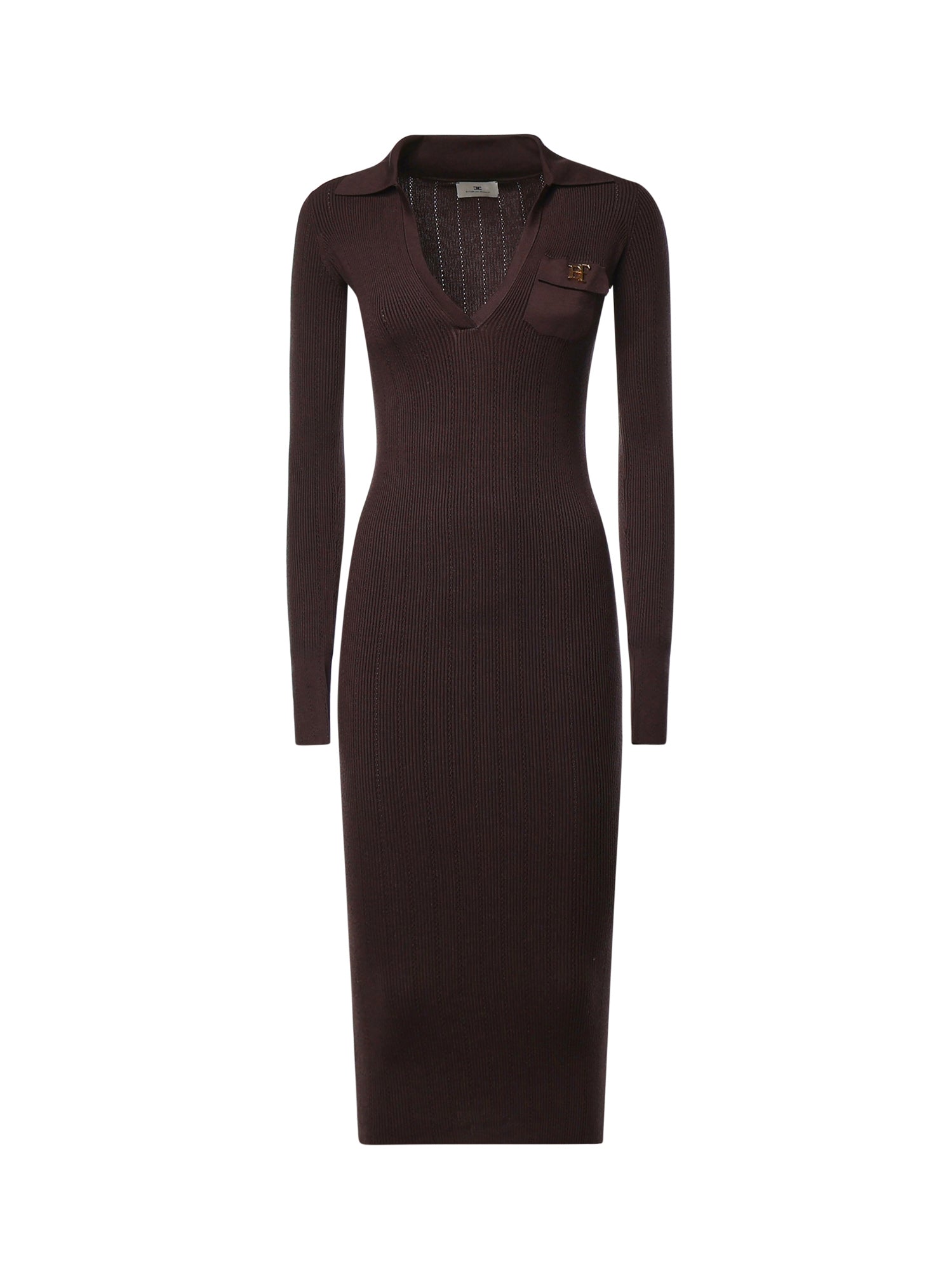 Abito ABITO DI MAGLIA DARK CHOCOLATE AM08B66E2 EV9 EV9 ELISABETTA FRANCHI