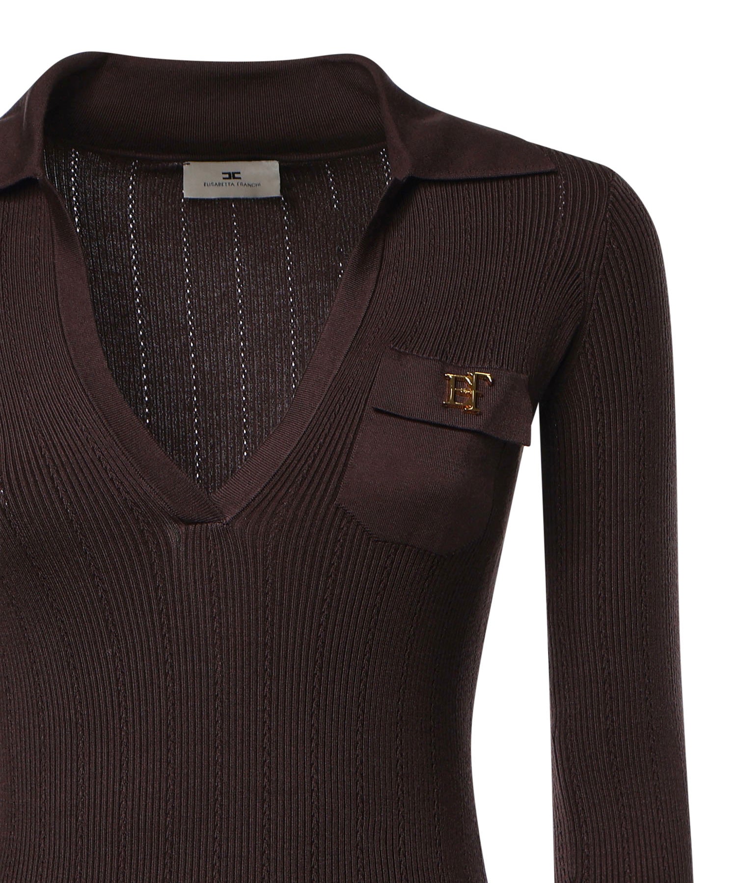 Abito ABITO DI MAGLIA DARK CHOCOLATE AM08B66E2 EV9 EV9 ELISABETTA FRANCHI